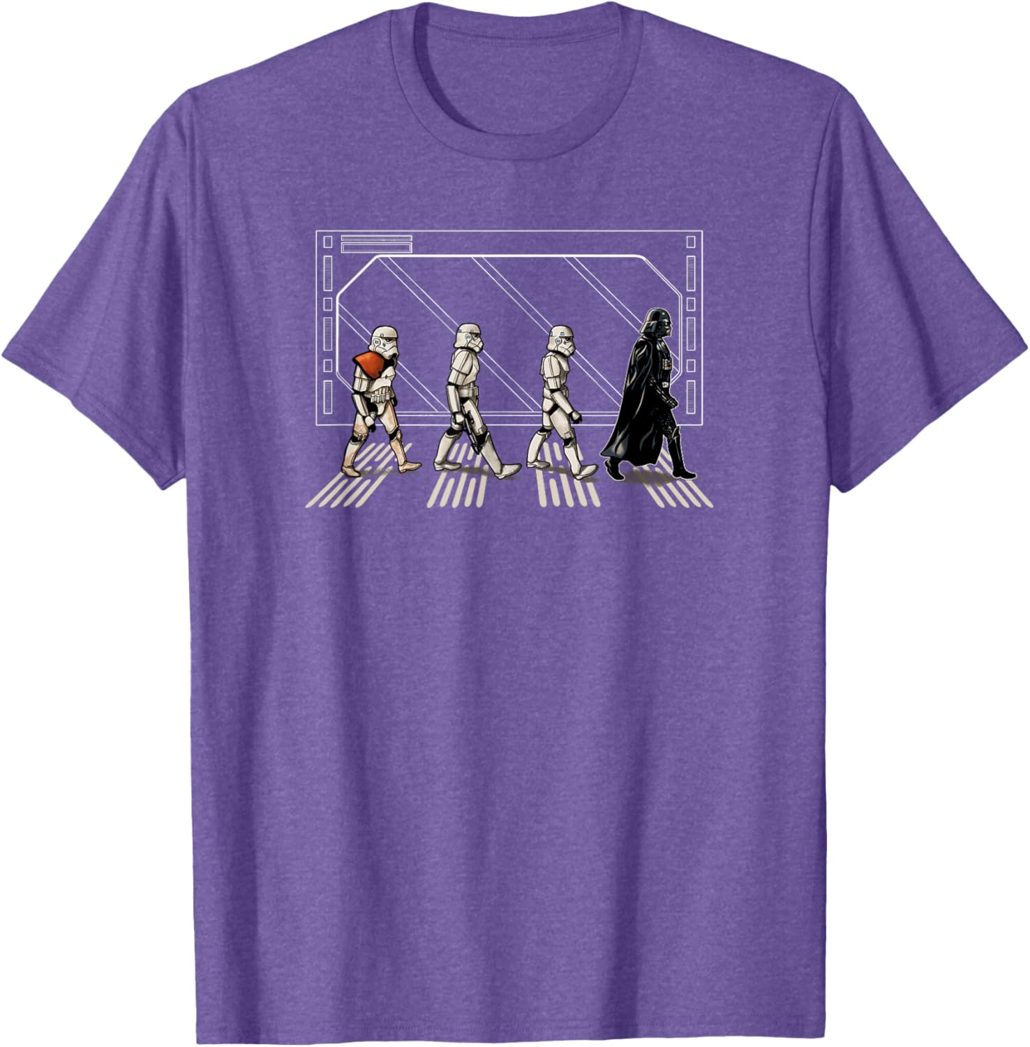 Star Wars Darth Vader and Stormtroopers Abbey Road T-Shirt for Fans - 8