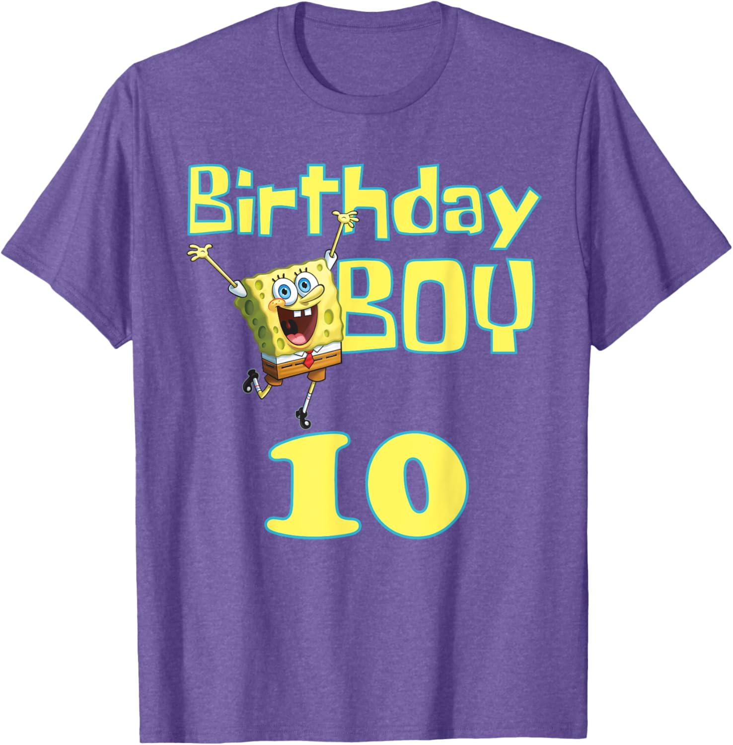 Mademark SpongeBob SquarePants Birthday Boy 10 T-Shirt for Kids - 11
