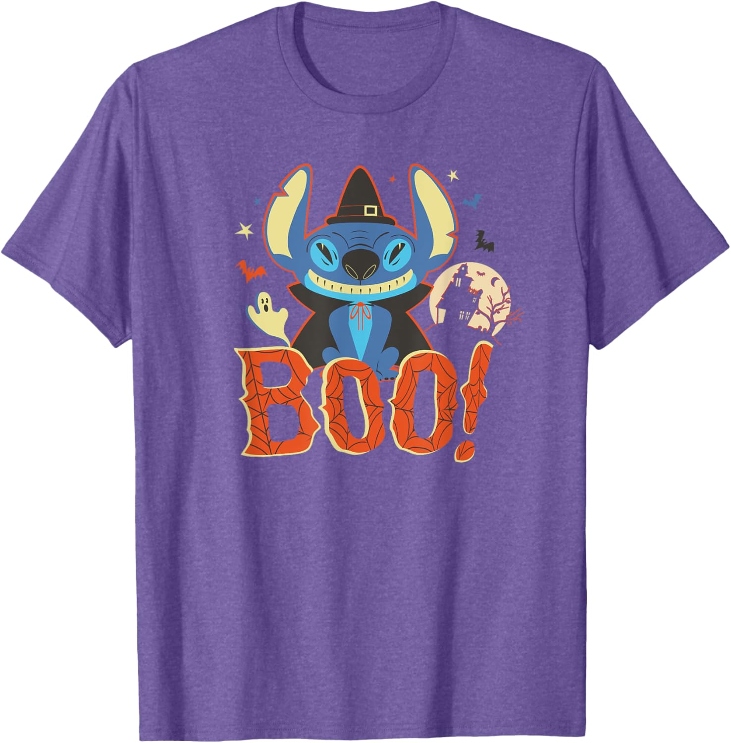 Disney Lilo and Stitch Halloween Boo T-Shirt for Fun Costume Celebrations - 4