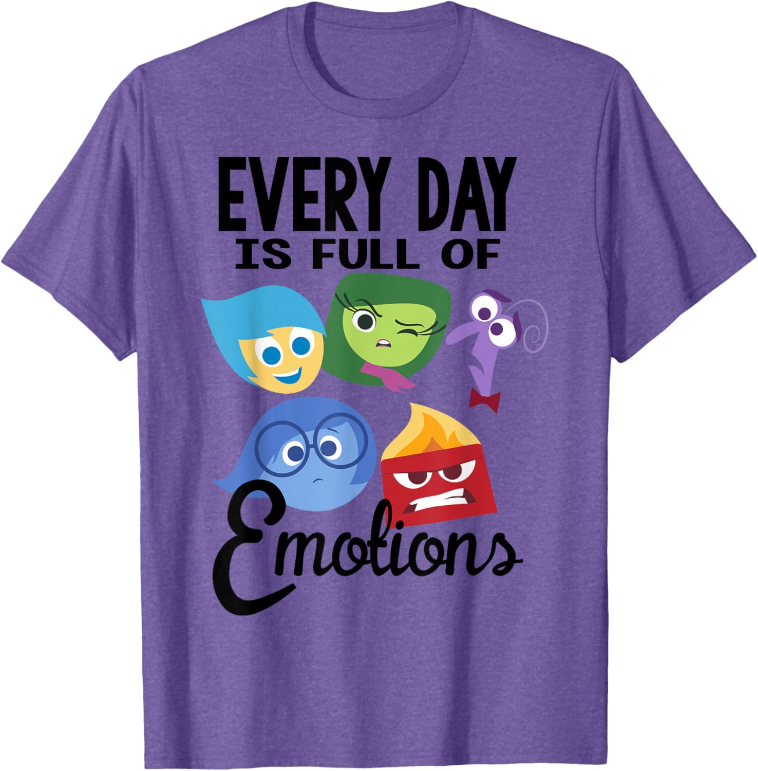 Disney Pixar Inside Out Emotions T-Shirt Fun Group Design Apparel - 6