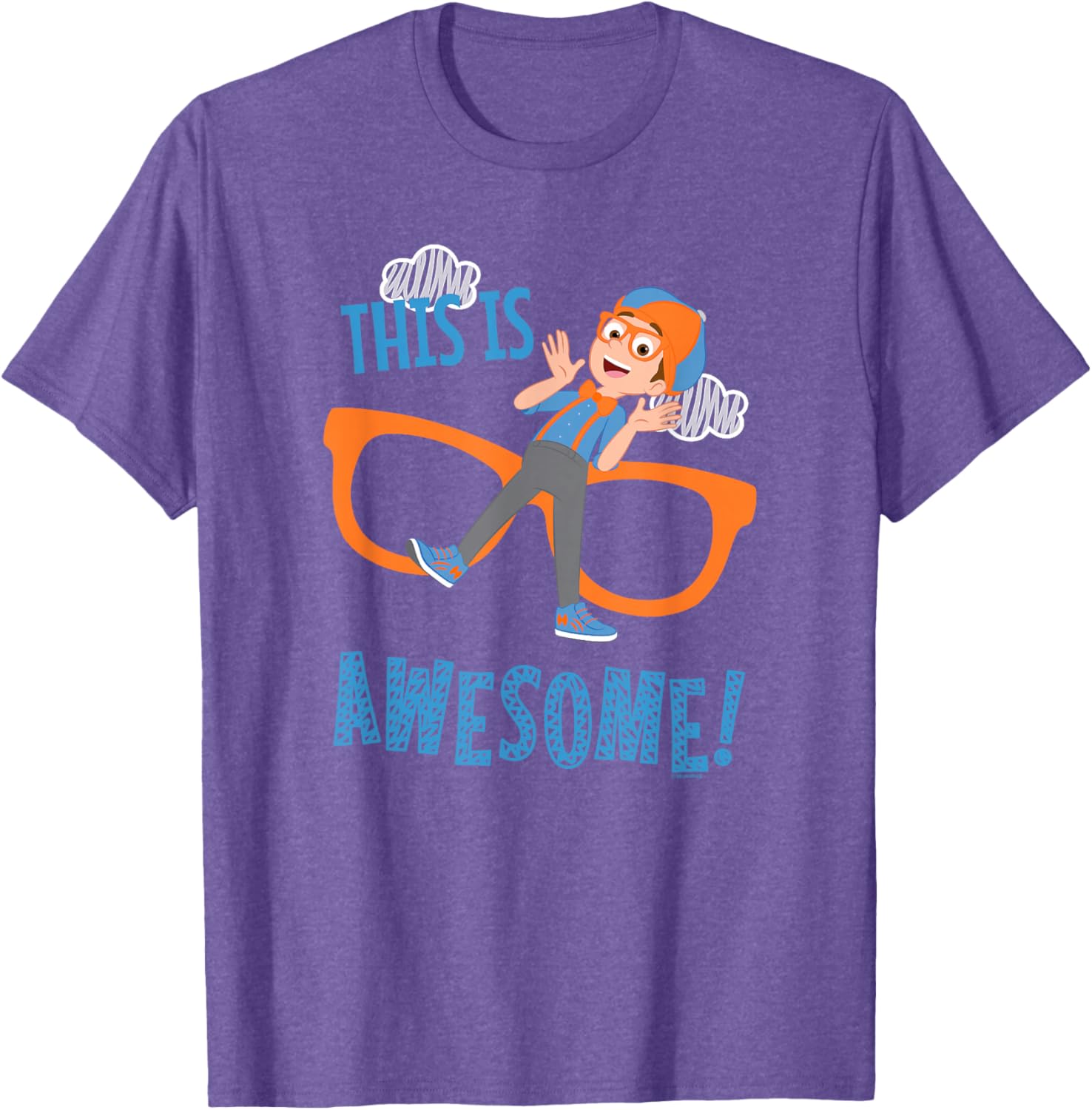 Blippi Awesome Glasses T-Shirt for Kids - Fun and Colorful Apparel - 1