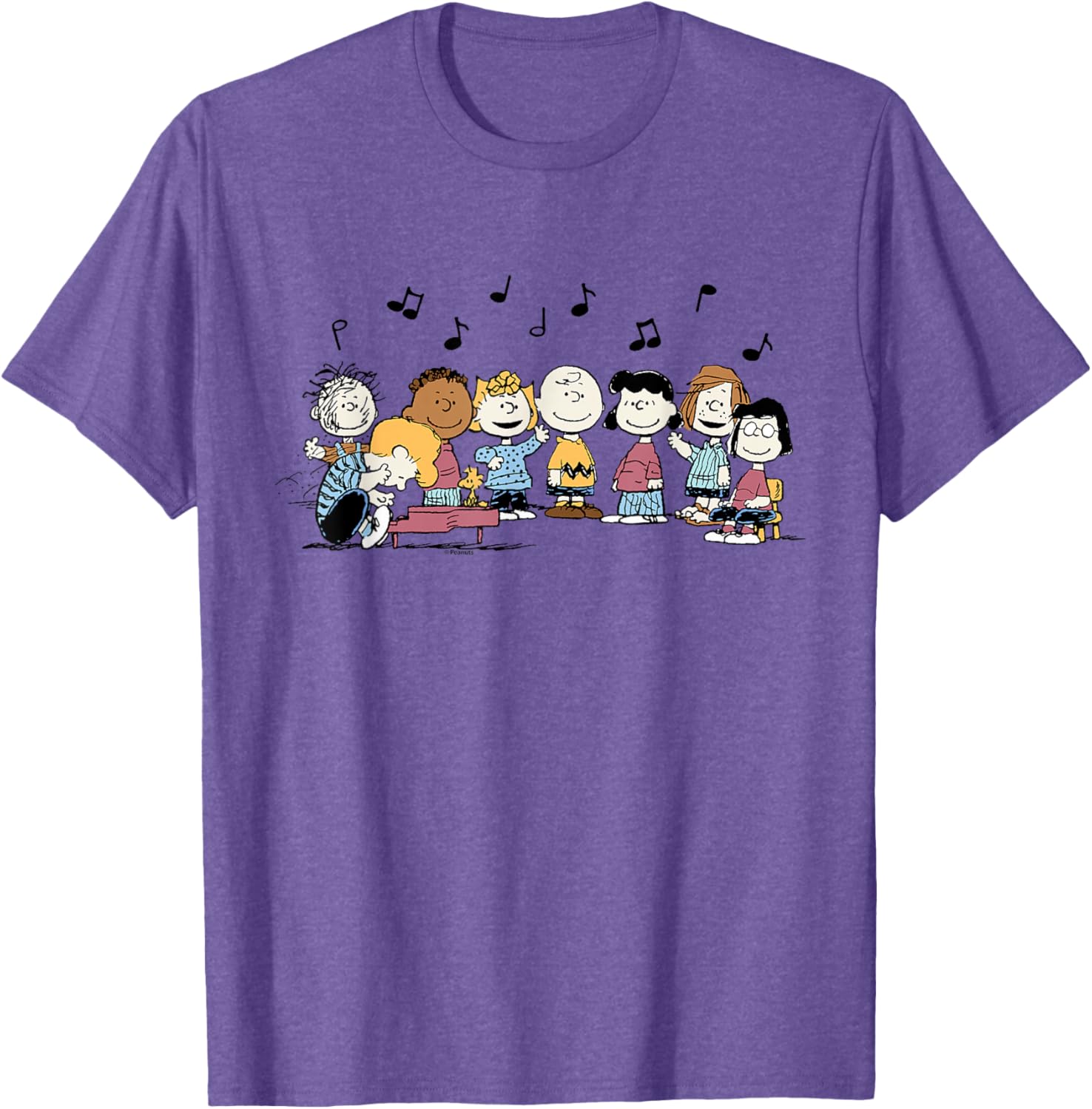 Peanuts Character Music T-Shirt featuring Charlie Brown and Friends - 4
