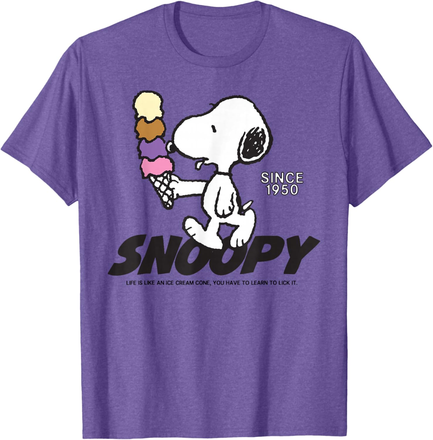 Snoopy Peanuts Ice Cream Cone T-Shirt Fun and Stylish Apparel - 10
