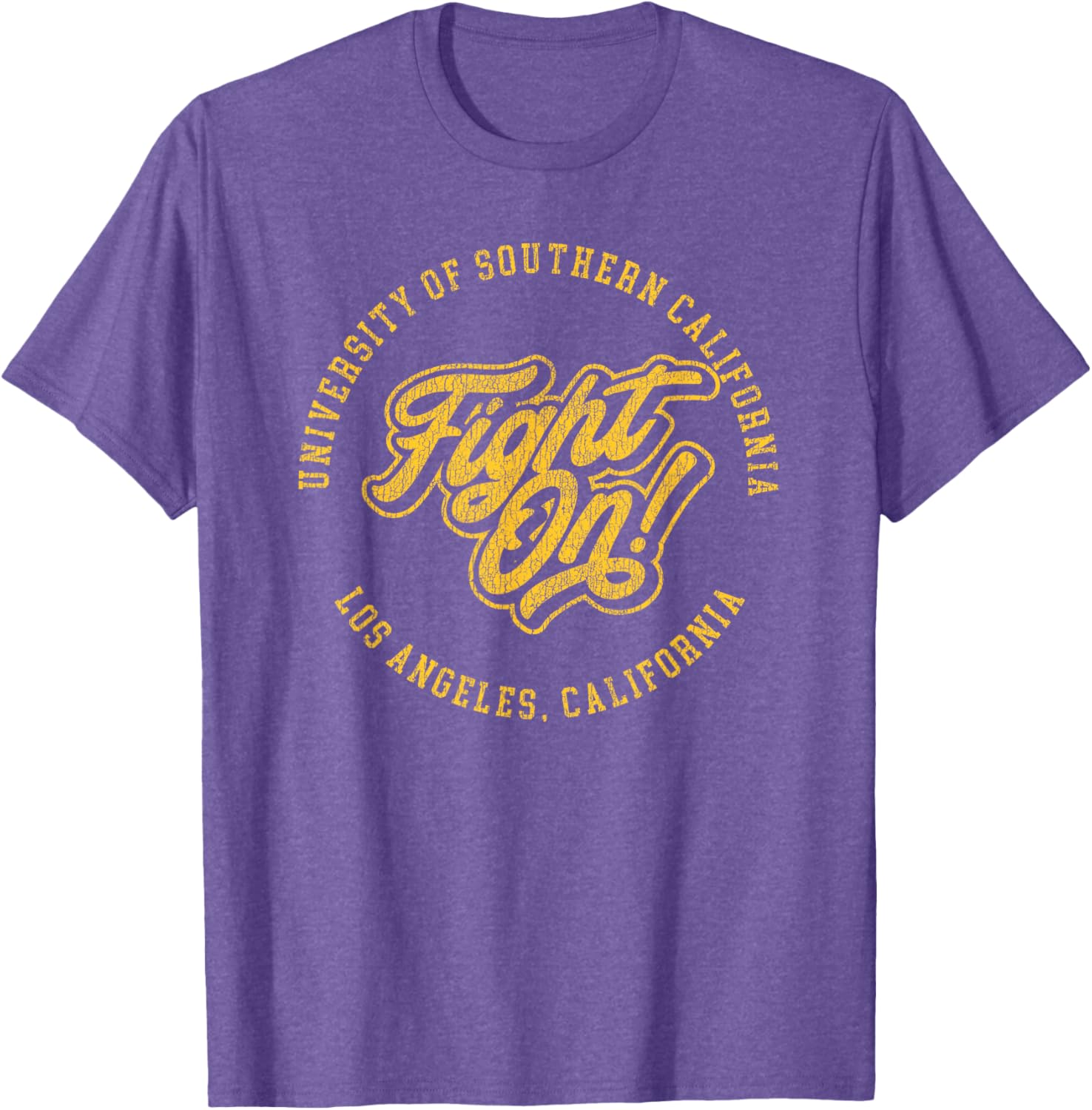 USC Fight On Vintage Script T-Shirt for Sports Fans and Alumni - 5