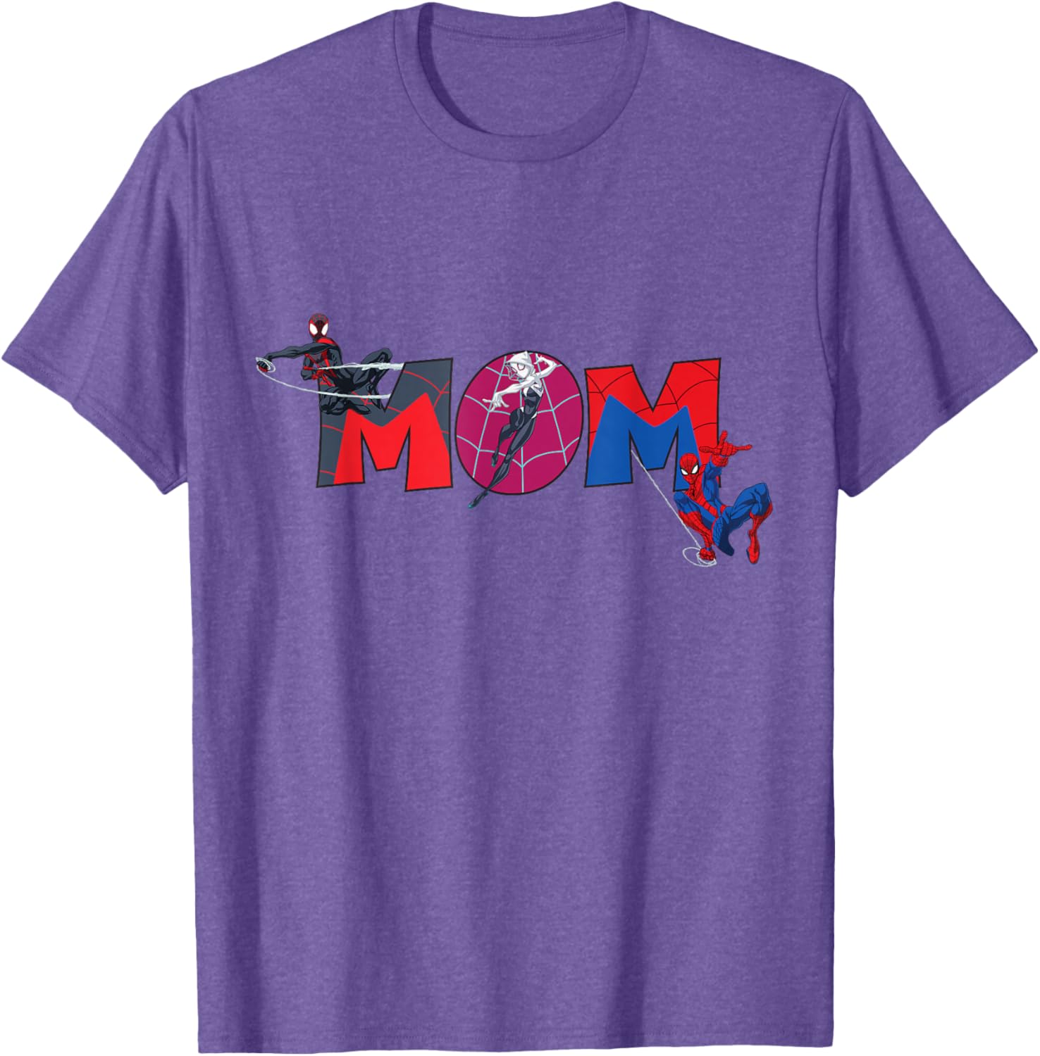 Marvel Spider-Man Trio Mom T-Shirt for Mother's Day Family Trip - 11