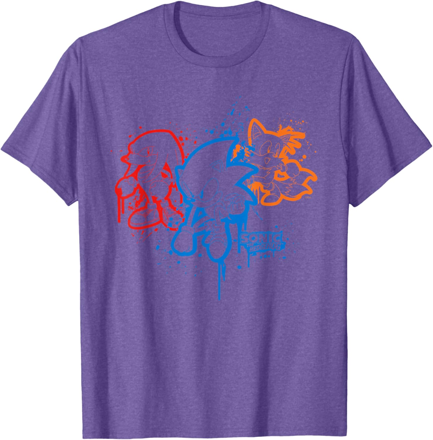 Sonic the Hedgehog Spray Paint T-Shirt Fun Graphic Tee for Fans - 1