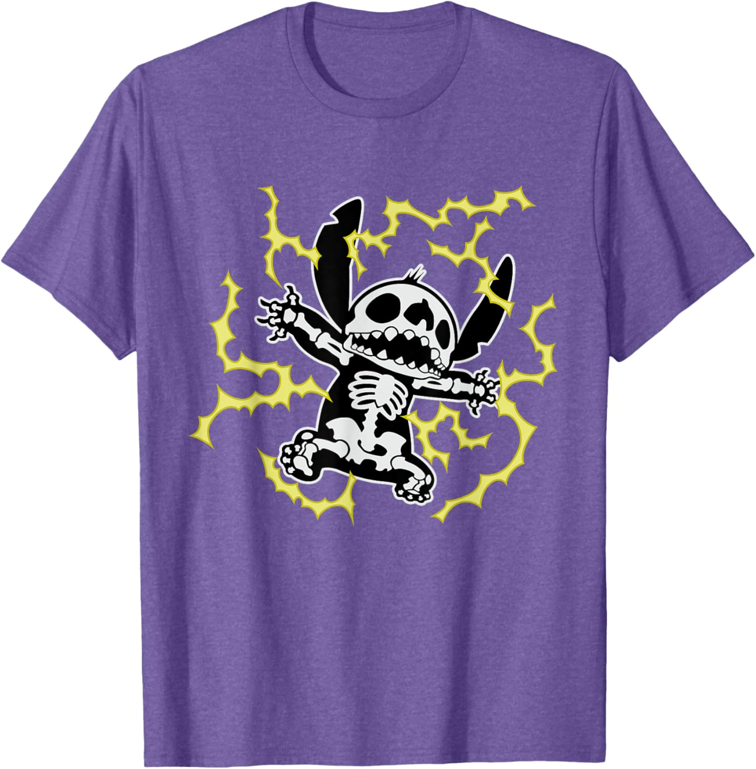 Disney Stitch Skeleton Halloween T-Shirt for Fun and Festive Celebrations - 6