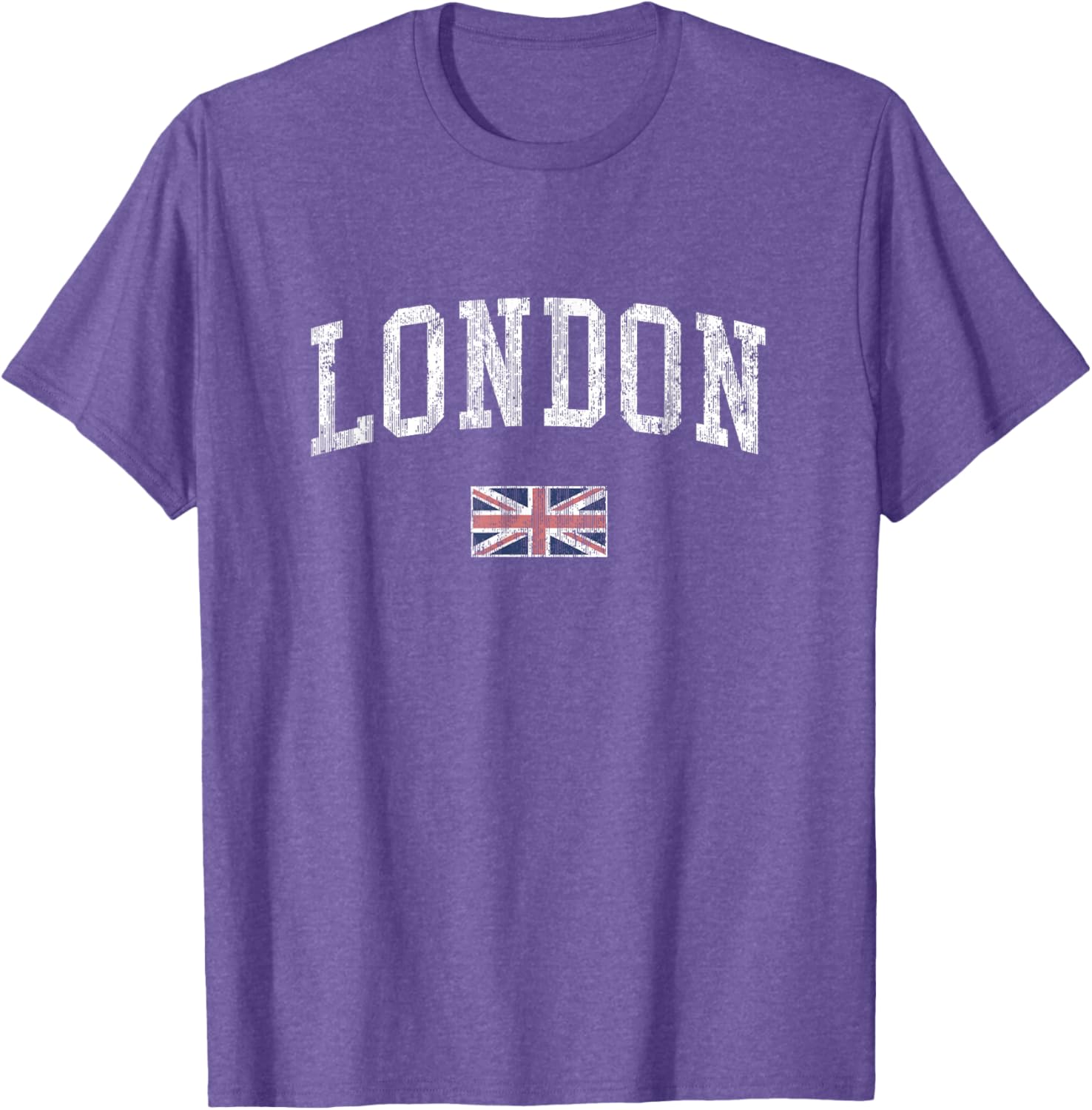 London Vintage Sports T-Shirt with British Flag Design for Men and Women - 16