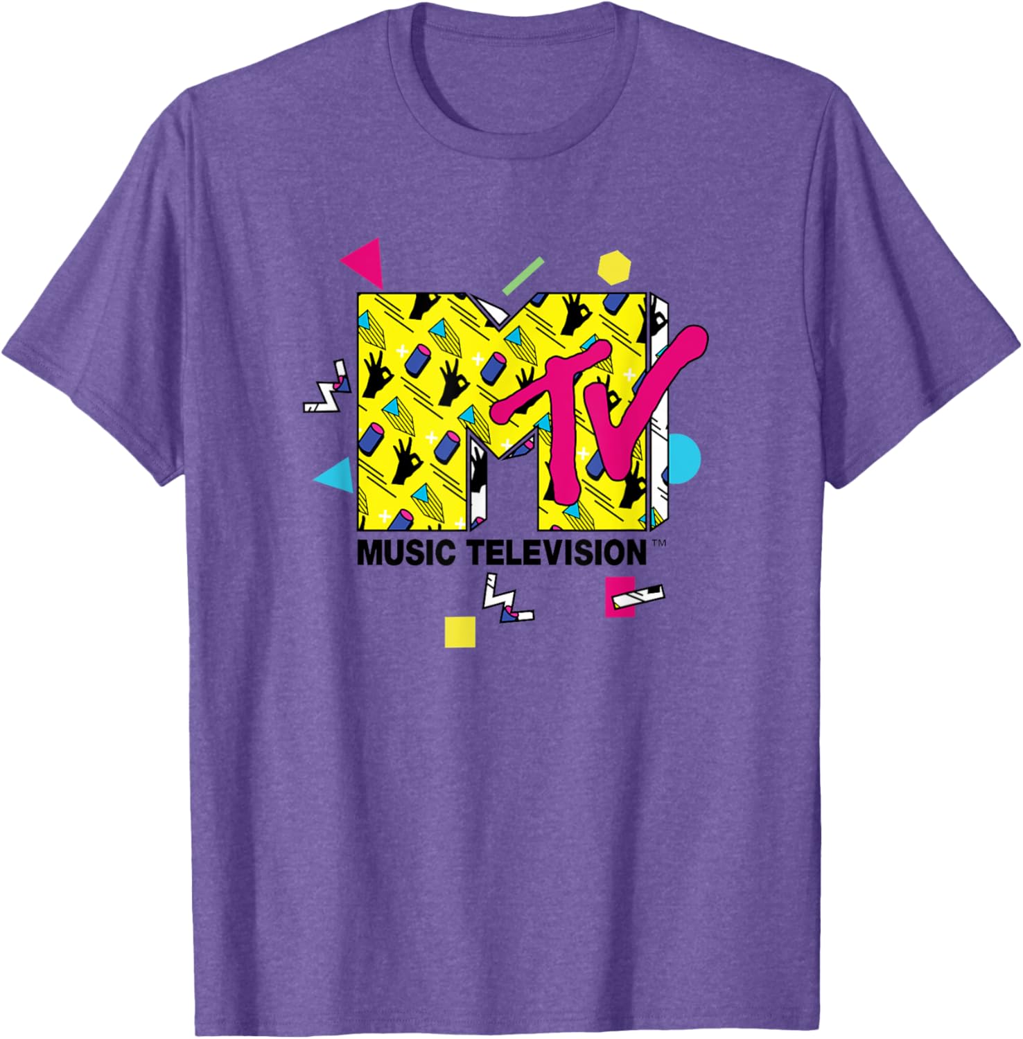 Mademark x MTV Official Logo T-Shirt with 80s 90s Party Art Design - 3