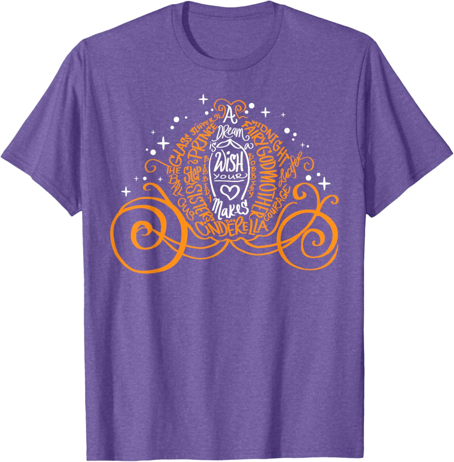 Disney Cinderella Pumpkin Coach A Dream Is A Wish T-Shirt for Halloween - 1