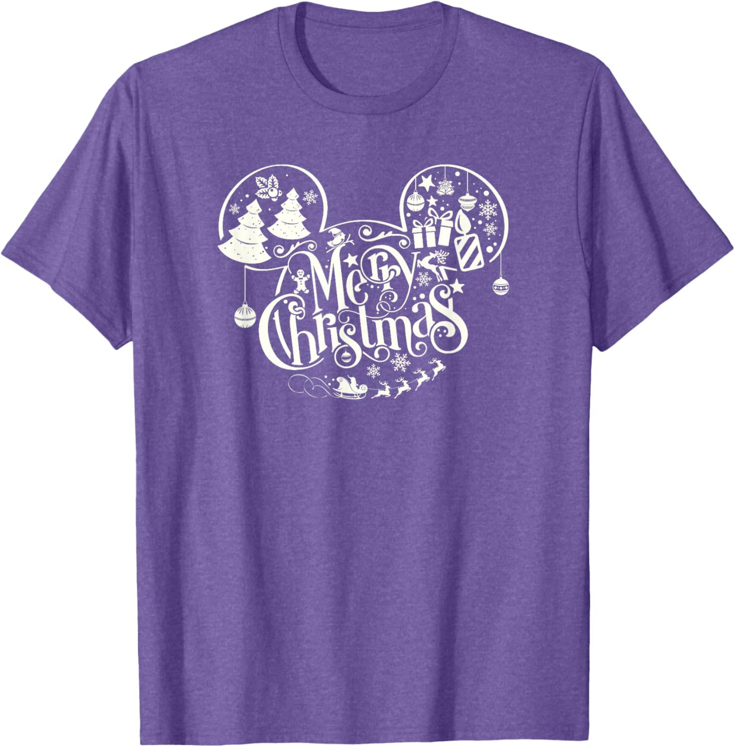Merry Mickey Ears T-Shirt | Disney Christmas Clothing for Kids & Adults - 5