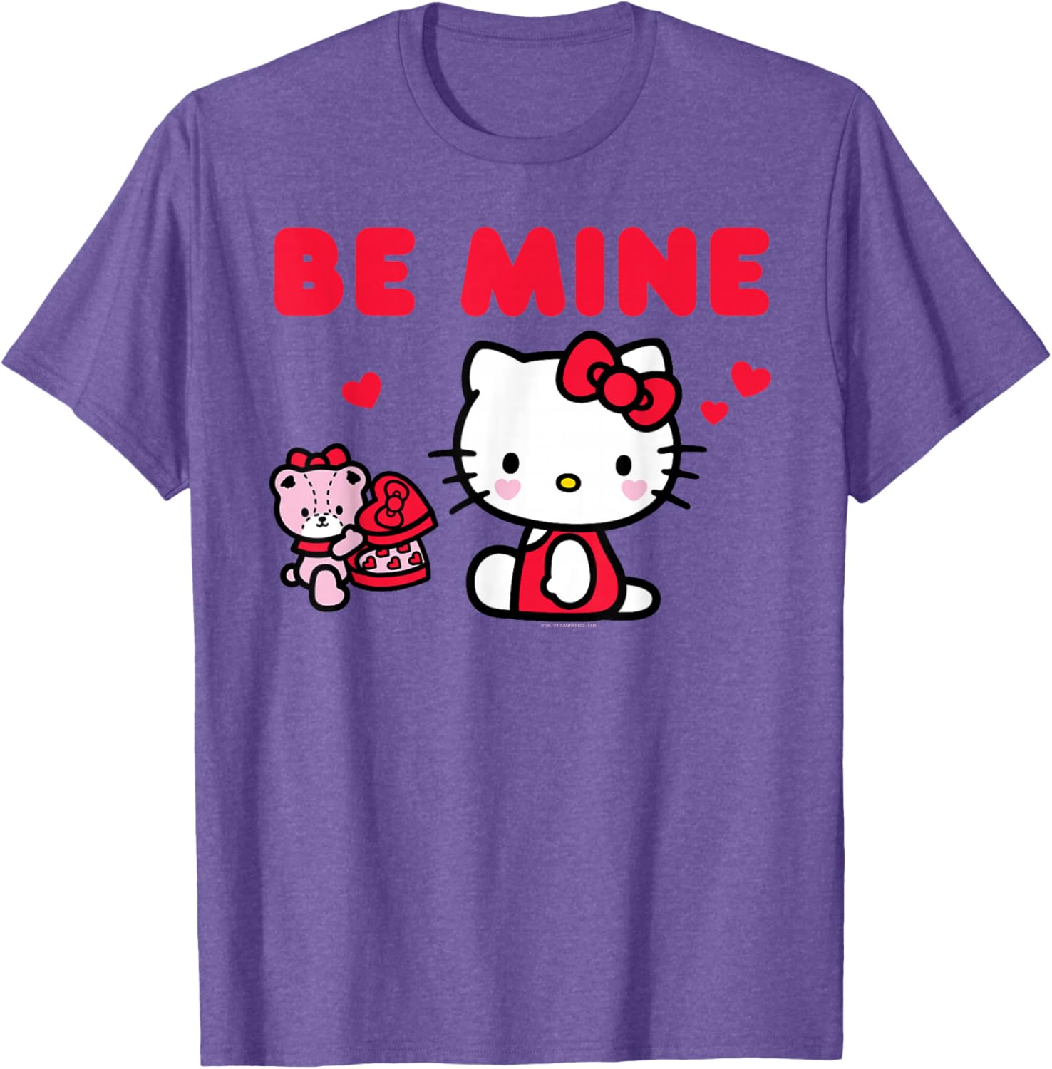 Cute Hello Kitty Be Mine Chocolates T-Shirt for Valentine's Day Fun - 16