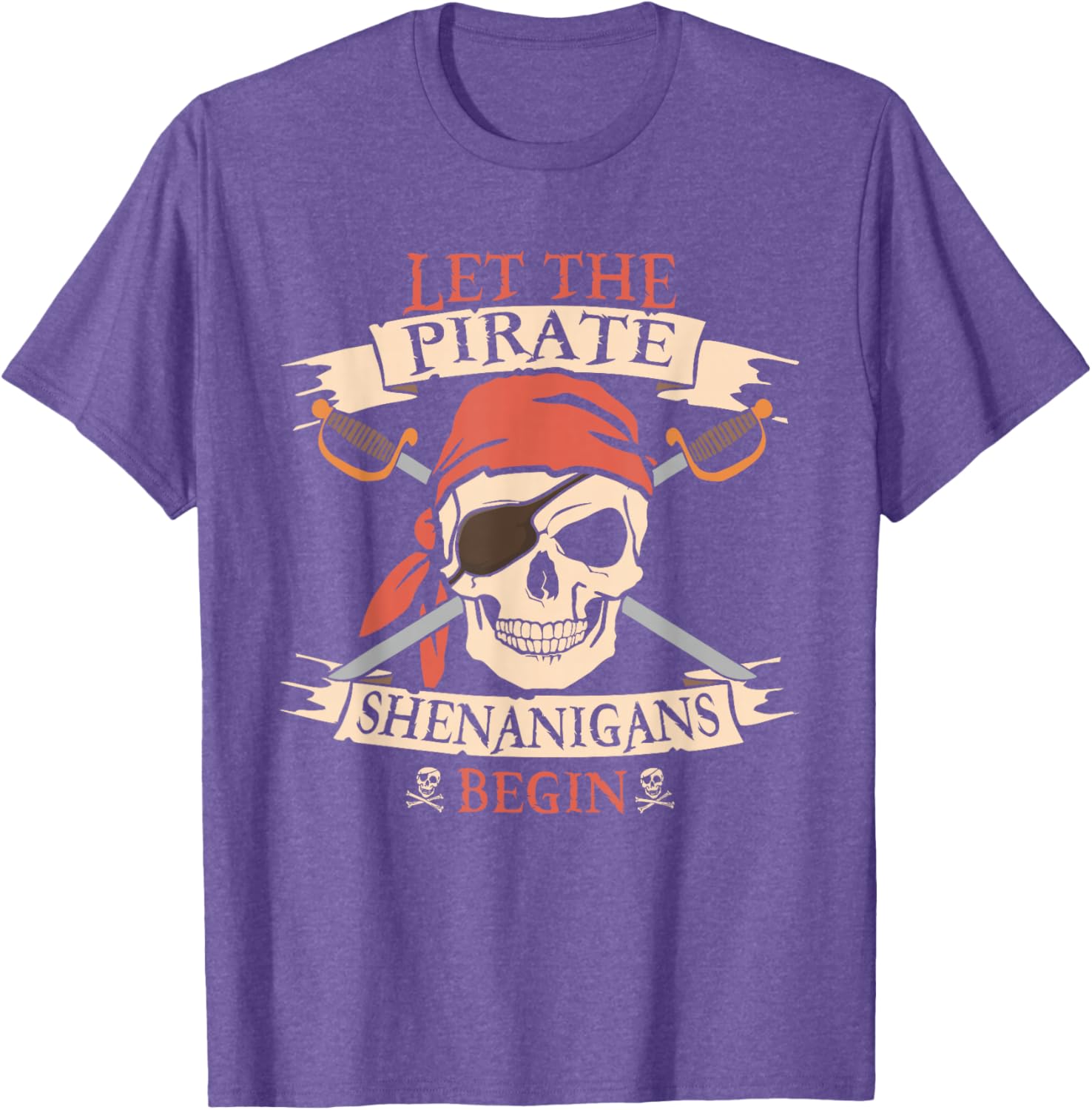 Pirate Shenanigans Skull Bandana Halloween T-Shirt for Boys - 8