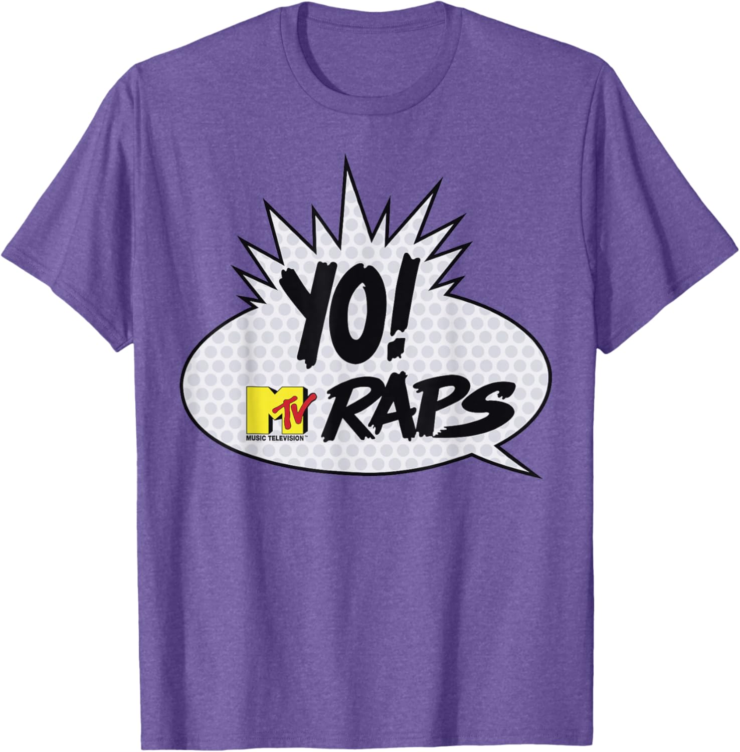 MTV Yo! MTV Raps Comic Book Talk Bubble T-Shirt for Music Lovers - 3