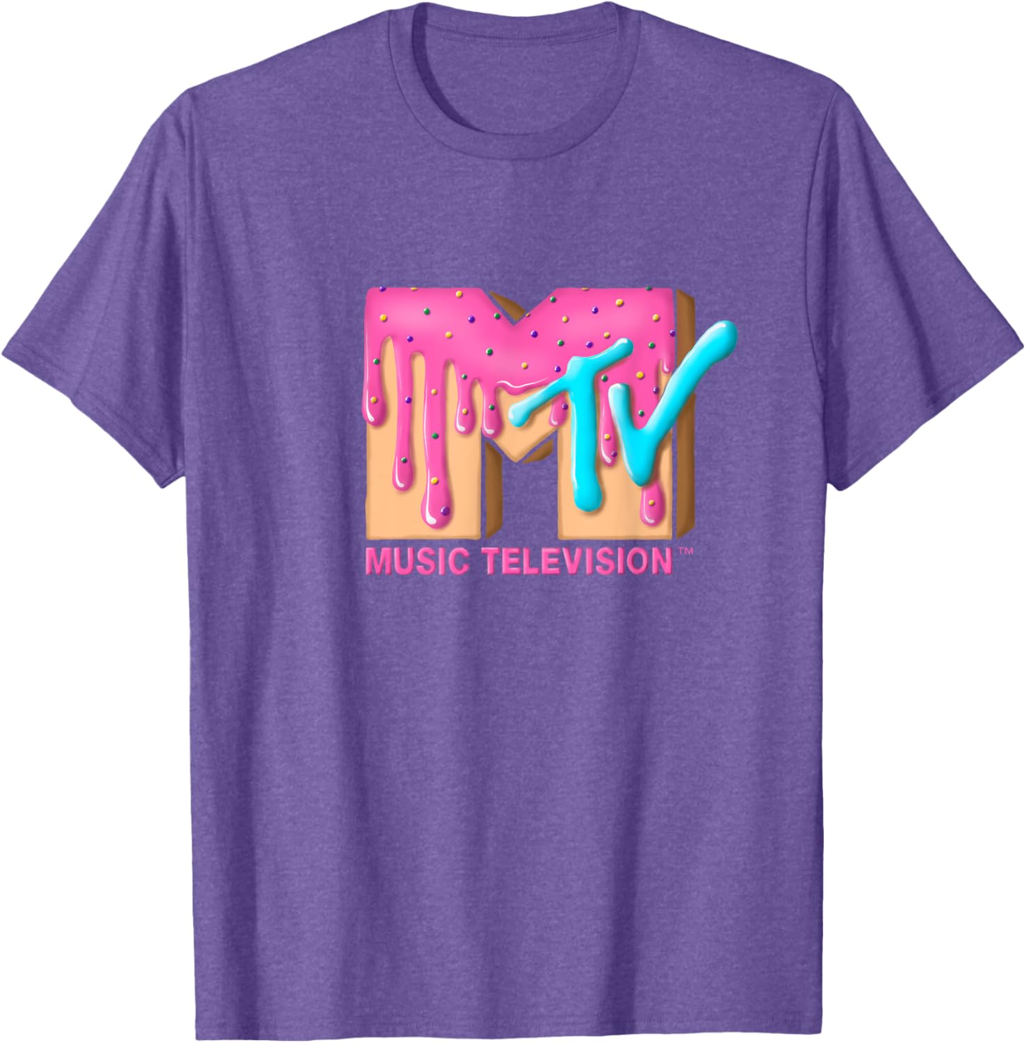 Mademark x MTV Pink Sugar Cream T-Shirt - Stylish & Fun MTV Logo Tee - 15