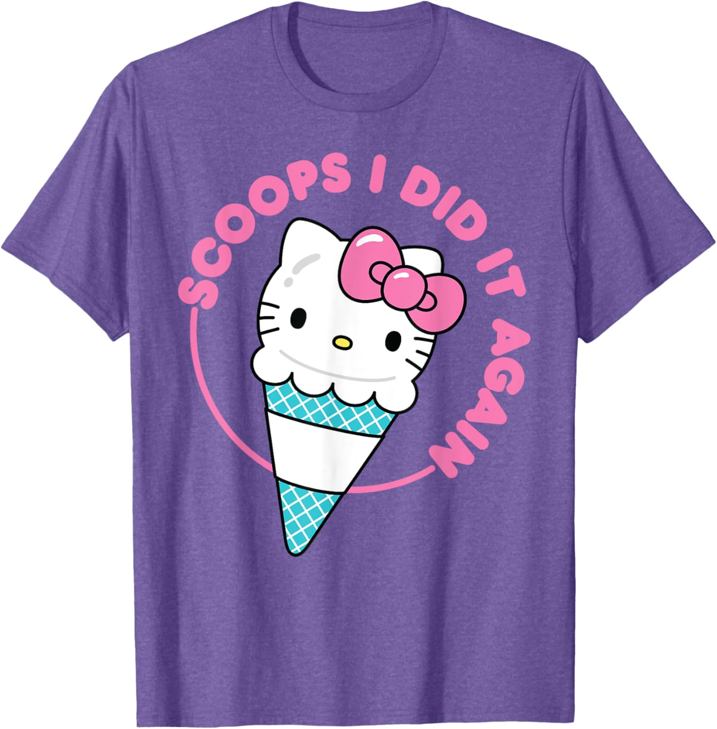 Hello Kitty Ice Cream Cone T-Shirt for Men, Women, Girls & Kids - 10