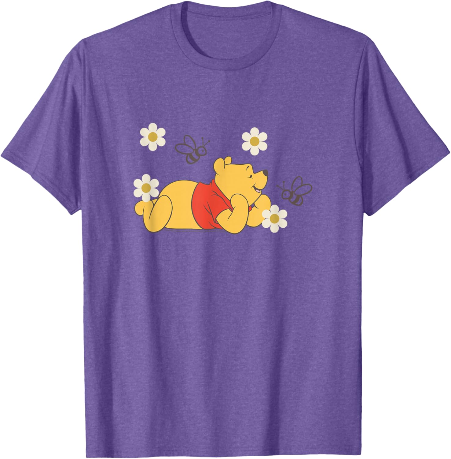 Winnie The Pooh Floral T-Shirt with Bees - Cute Nature-Inspired Apparel - 13