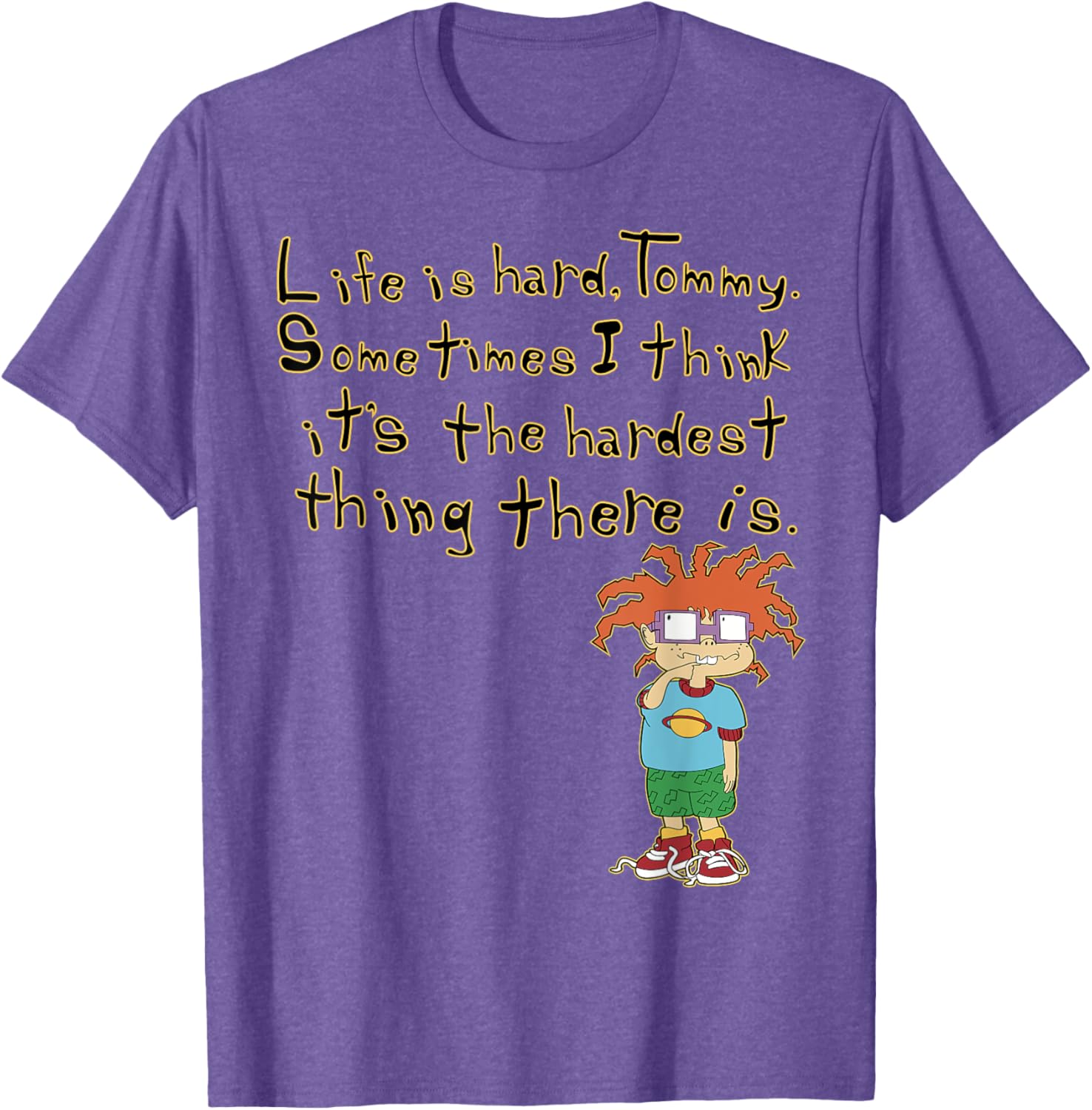 Mademark x Rugrats Chuckie Life is Hard Tommy Graphic T-Shirt - 24