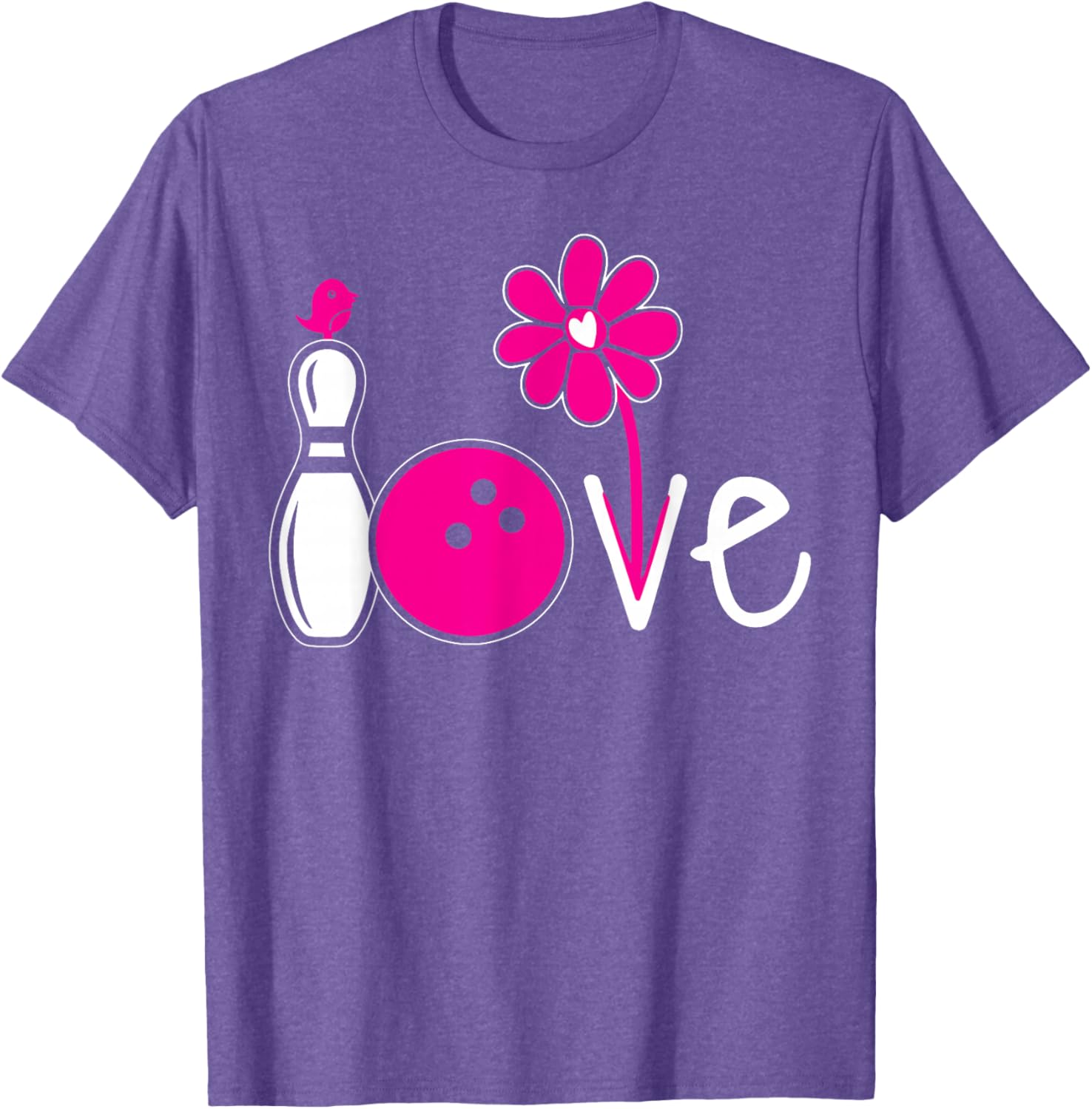 Vintage Women Bowling Shirt for Girls Team Love T-Shirt Fashion - 15