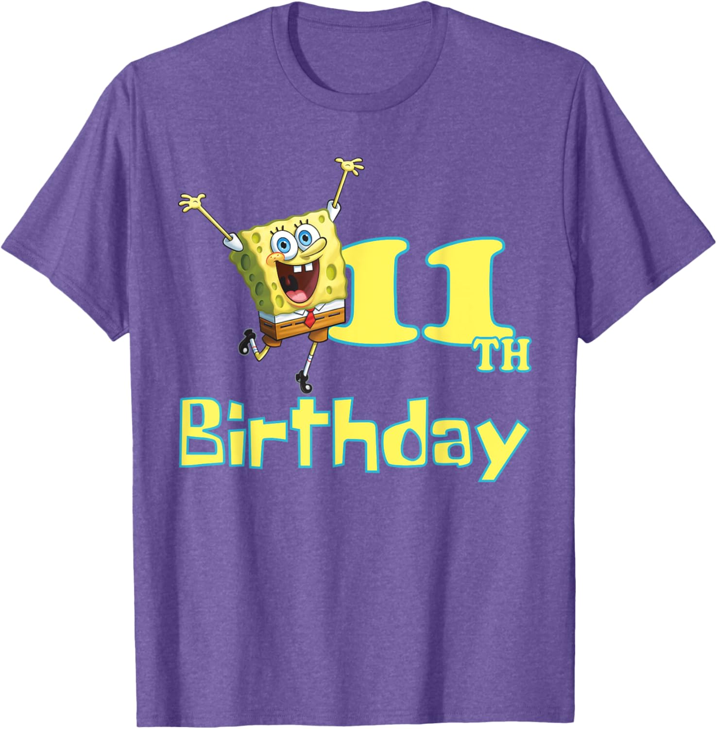 Mademark SpongeBob SquarePants 11th Birthday T-Shirt for Kids - 8