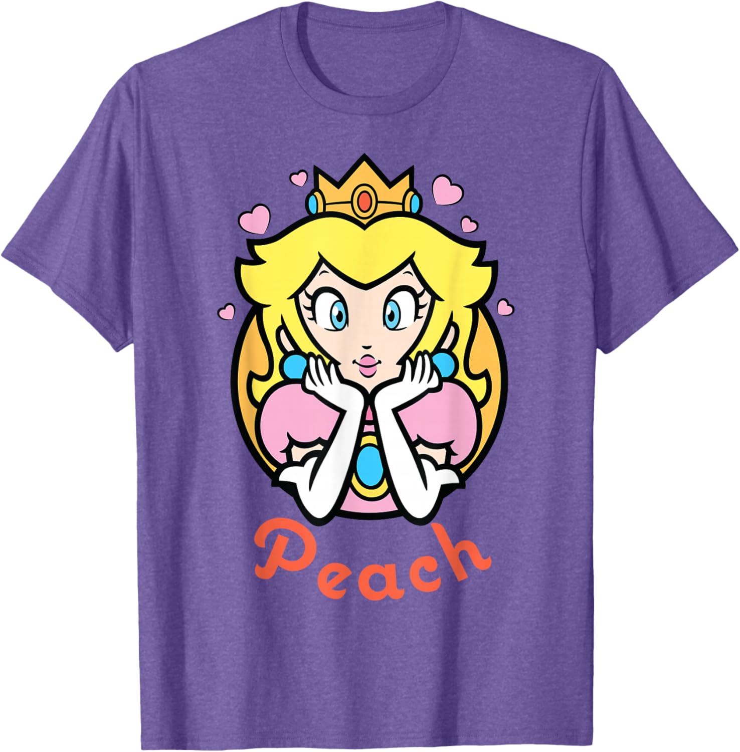 Nintendo Super Mario Princess Peach Portrait Graphic Tee for Fans - 1