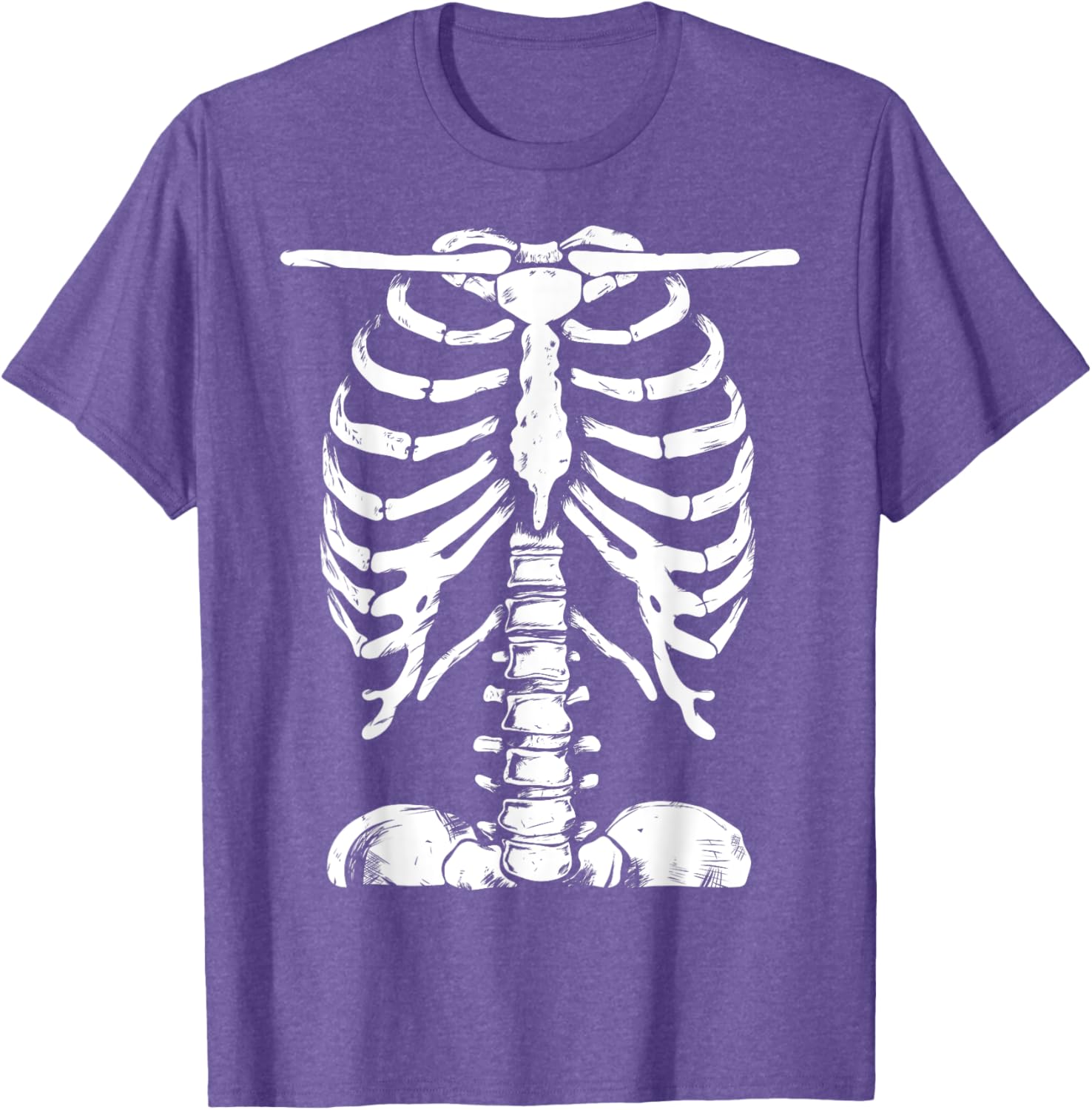 Skeleton Rib Cage Halloween T-Shirt for Men and Women Perfect Costume - 3