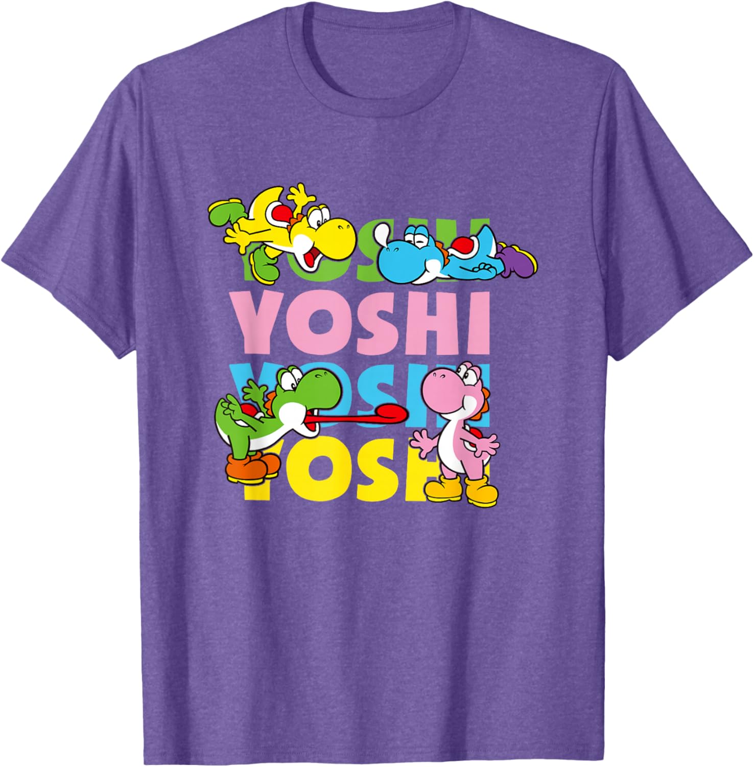 Super Mario Yoshi Pastel Color Icon T-Shirt for Fun Fashion Lovers - 18