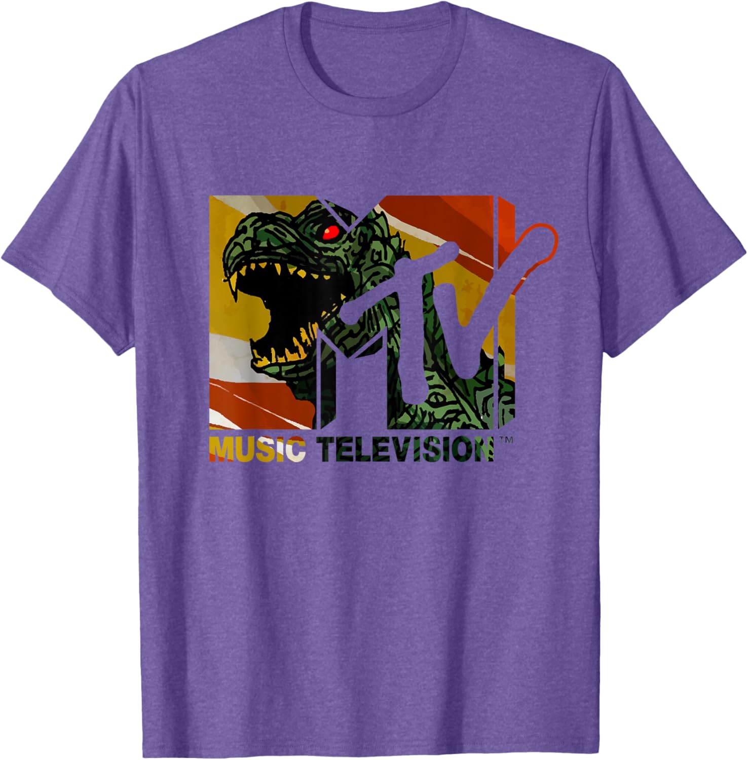 Mademark x MTV Vintage Logo Monster Graphic T-Shirt for Men & Women - 2
