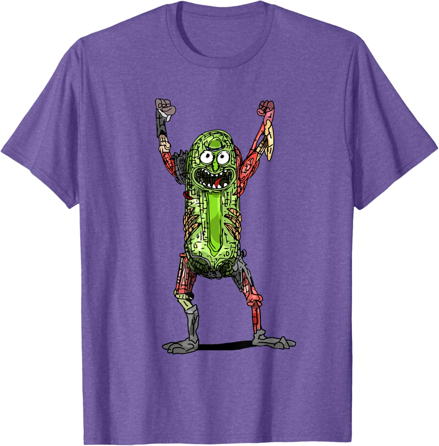 Mademark x Rick and Morty Pickle Rick Black T-Shirt for Fans - 12