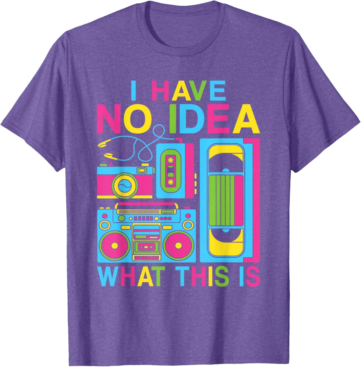 Retro 80s 90s Kids T-Shirt for Boys and Girls - Fun 'I Have No Idea' Design - 20