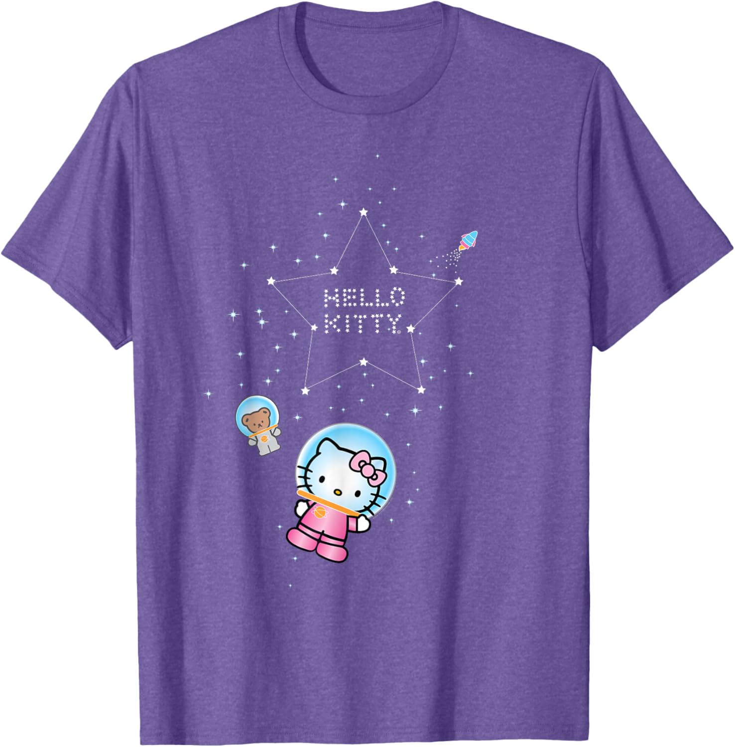 Adorable Hello Kitty Star Space T-Shirt for Kids and Adults - Cute Apparel - 11