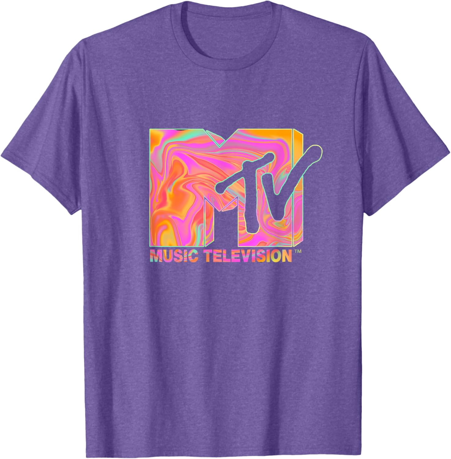 Mademark x MTV Retro Logo T-Shirt in 70s 80s Hippie Style Fashion - 10