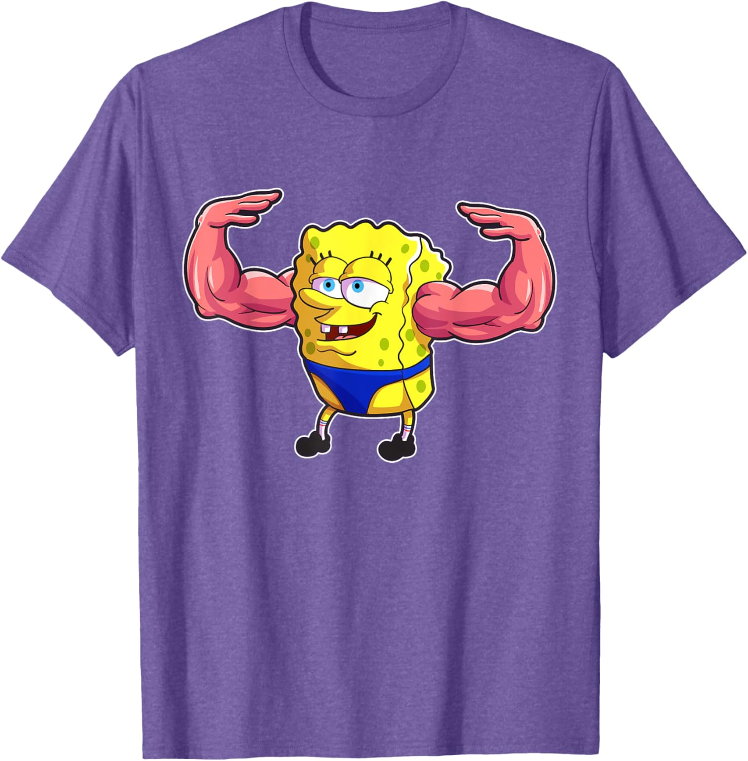 Mademark SpongeBob SquarePants MuscleBob BuffPants T-Shirt for Fans - 2