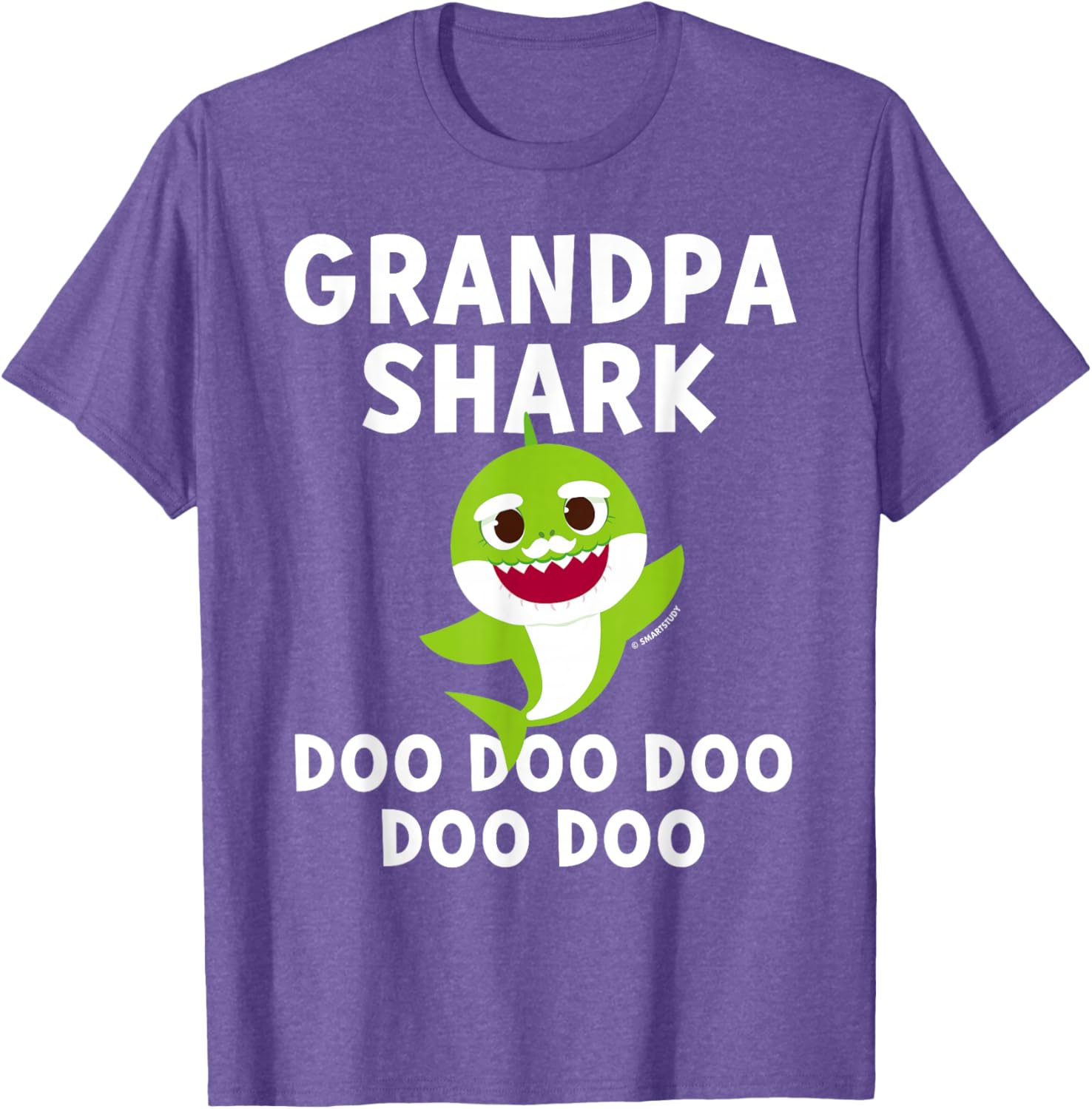 Pinkfong Grandpa Shark Official T-Shirt Fun Cute Kids Apparel - 4