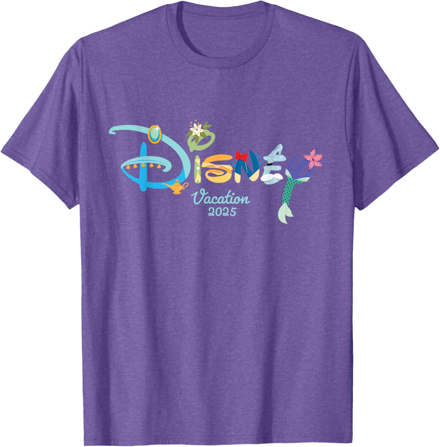 Disney Princess Letters Logo T-Shirt for Magical Disney Vacation 2025 - 20