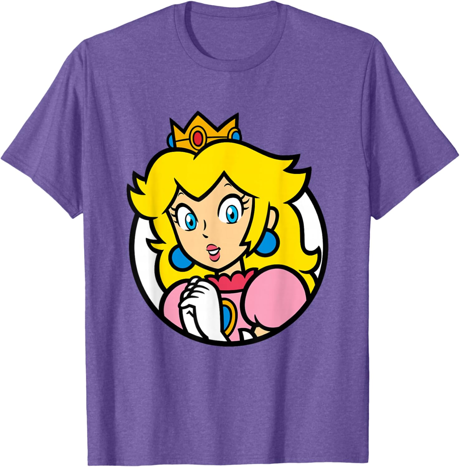 Super Mario Bros Princess Peach Portrait T-Shirt for Fans and Gamers - 3