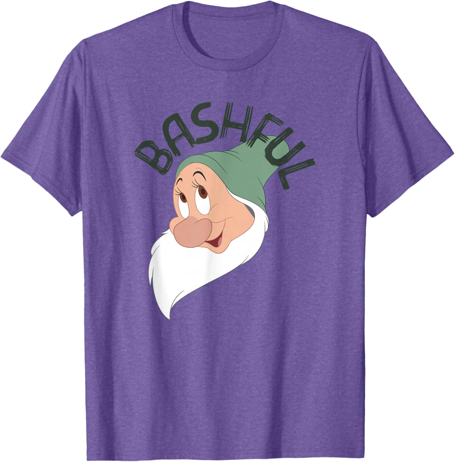 Disney Snow White Bashful Big Face T-Shirt for Kids and Adults - 6