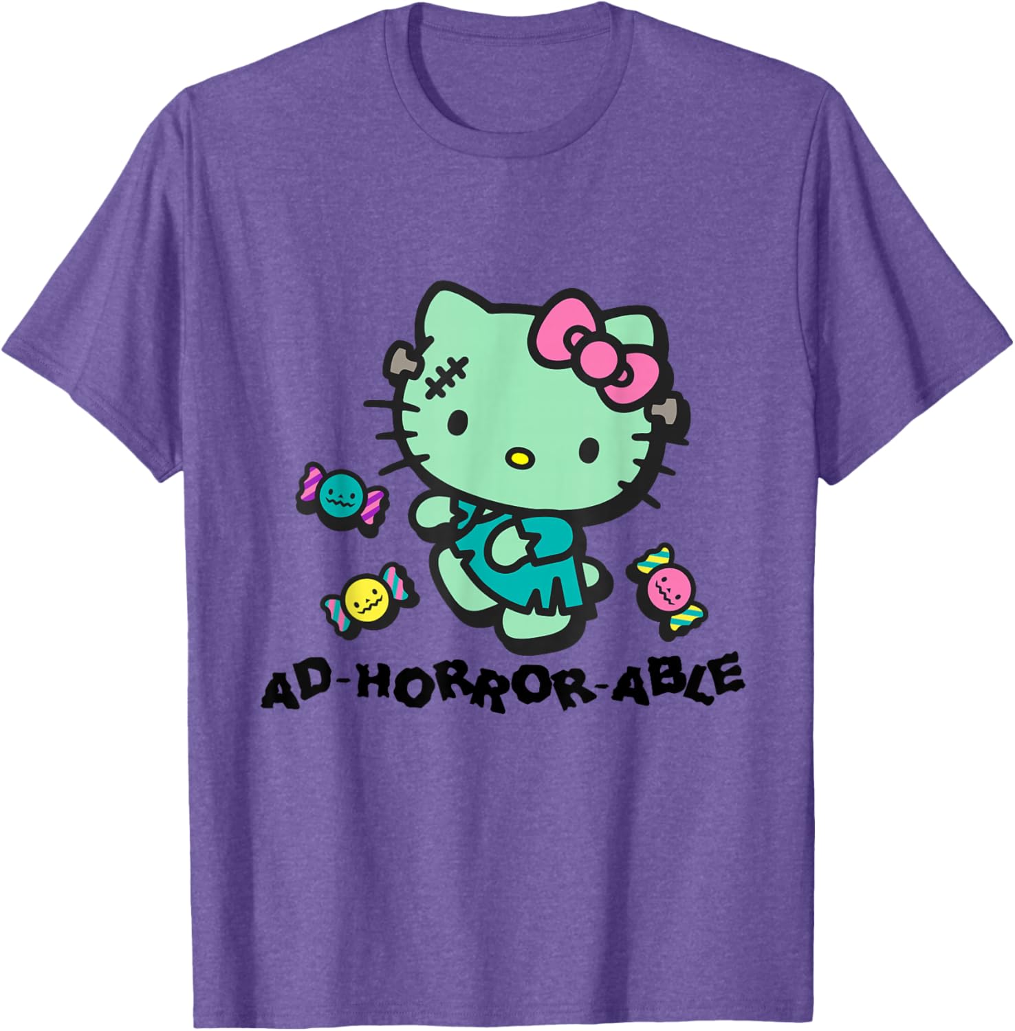 Hello Kitty Horror-Themed T-Shirt Adorable and Fun Fashion Apparel - 3