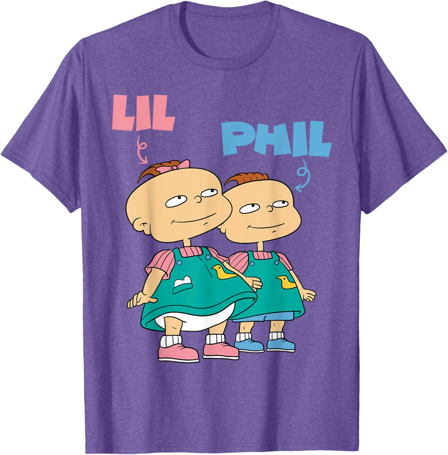 Mademark x Rugrats Lil and Phil Devil Twins T-Shirt for Kids and Adults - 21