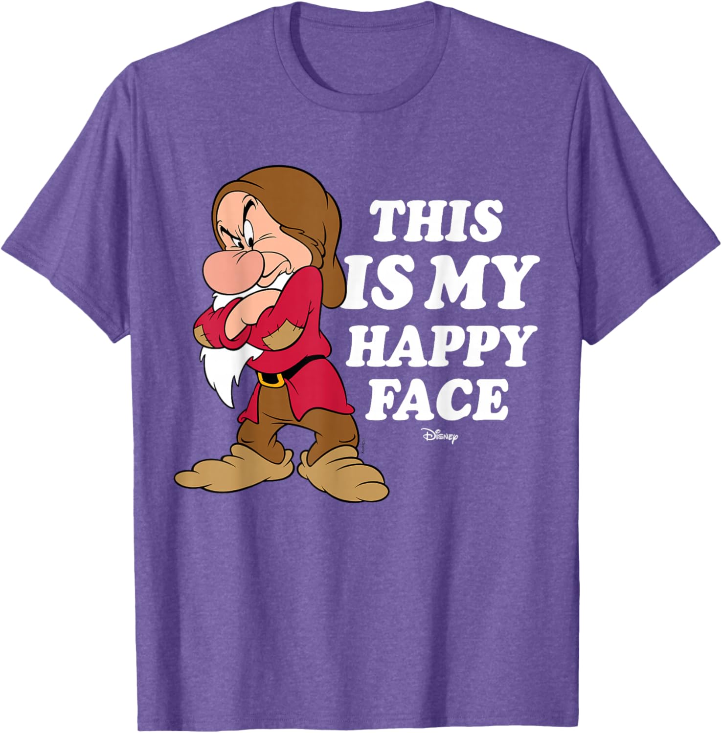 Disney Princess Snow White Grumpy Happy Face T-Shirt for Kids - 1