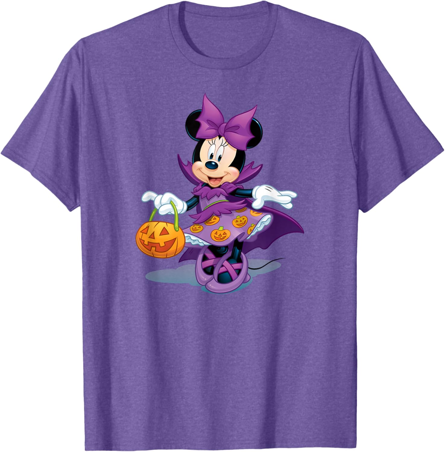 Minnie Mouse Halloween Purple Pumpkin Dress T-Shirt for Kids - 3