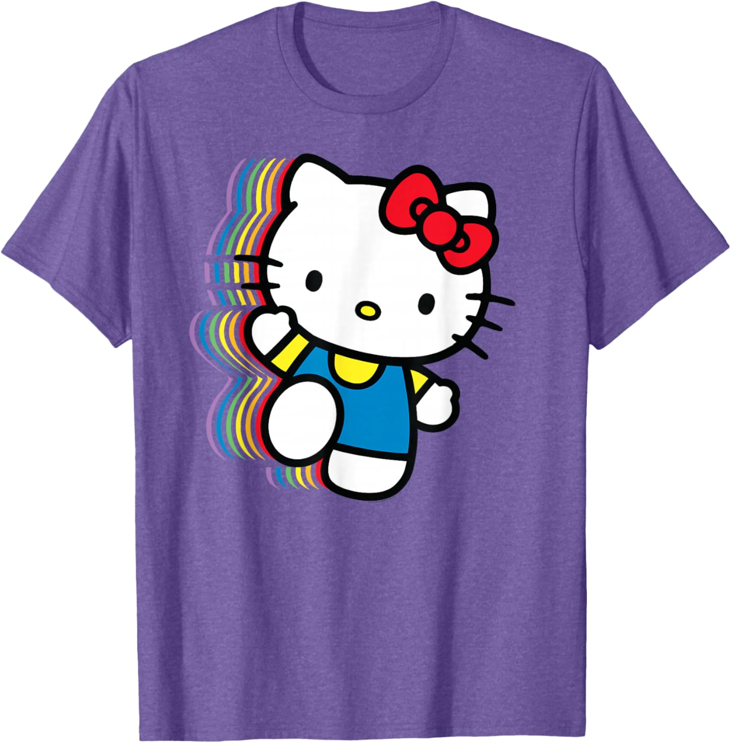 Hello Kitty Rainbow T-Shirt for Kids - Cute and Colorful Fashion Wear - 4