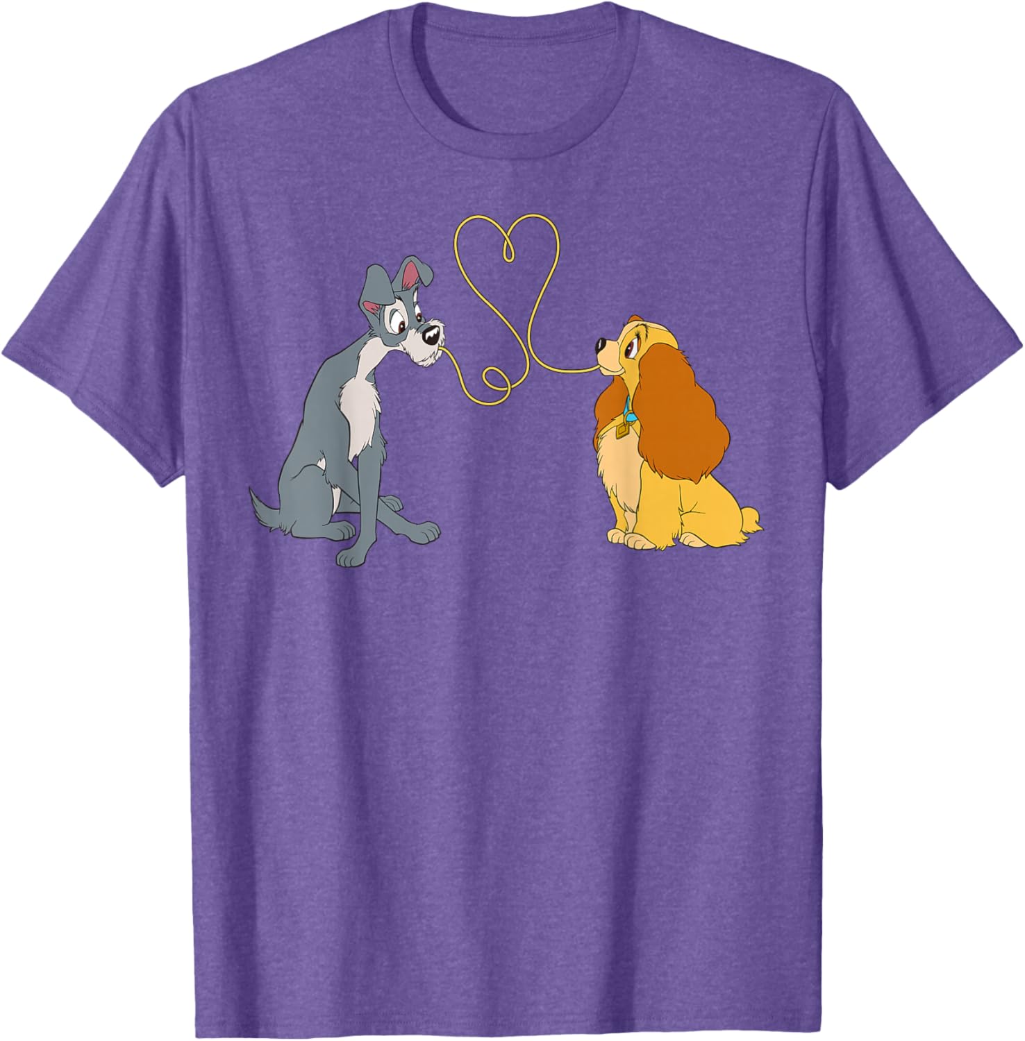 Disney Lady and The Tramp Bella Notte T-Shirt for Fans of Classic Romance - 3