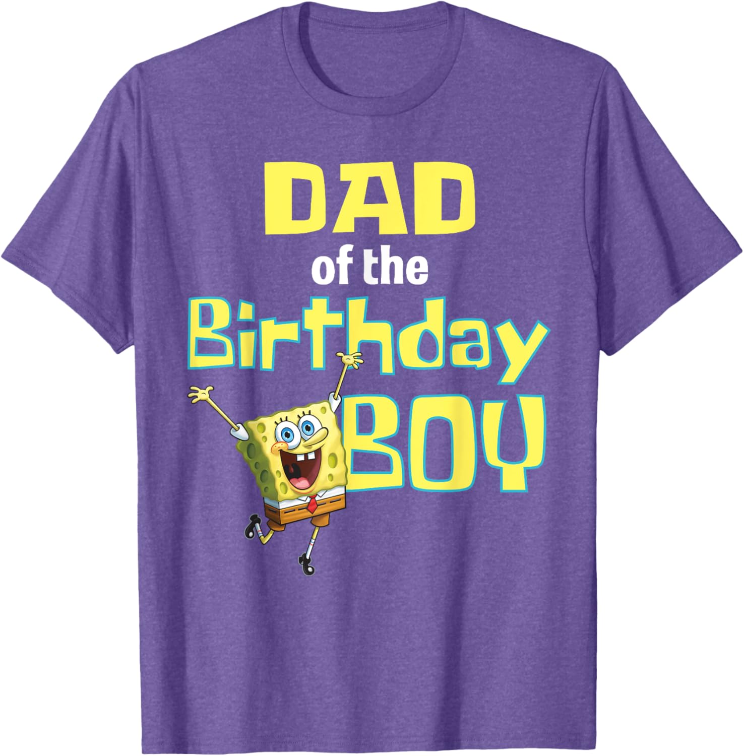 SpongeBob SquarePants Dad Of The Birthday Boy T-Shirt Fun Gift Idea - 4