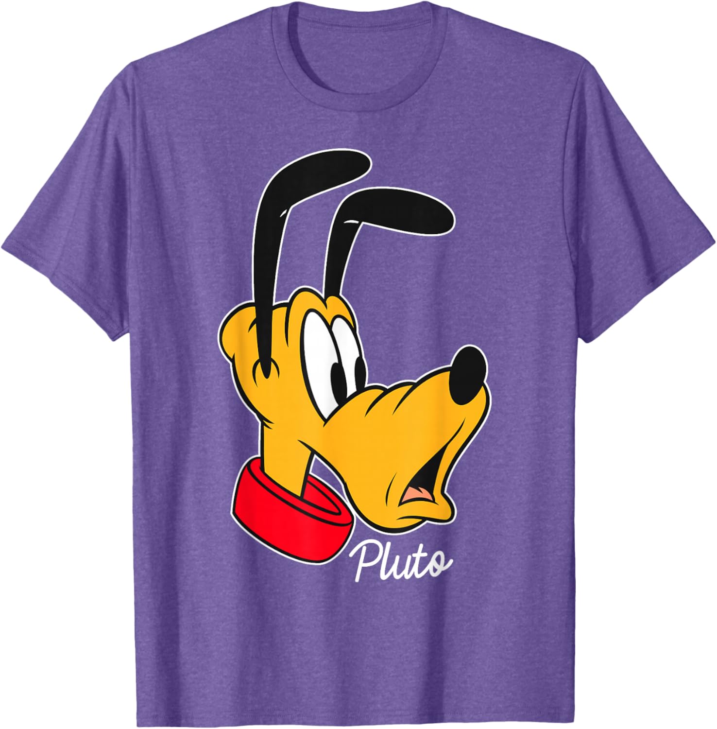 Disney Mickey And Friends Pluto Big Face T-Shirt for Fun and Comfort - 2