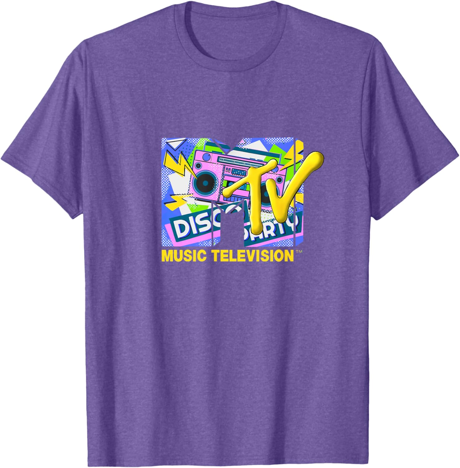 Mademark x MTV Disco Party T-Shirt with Official Logo and Ghettoblaster - 5