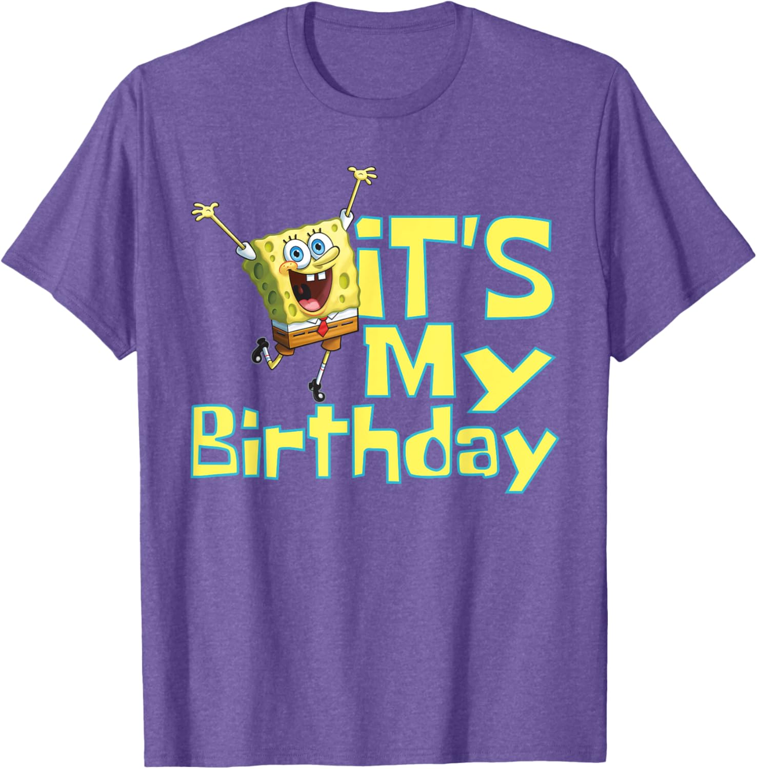 Mademark SpongeBob SquarePants It's My Birthday T-Shirt for Kids - 17