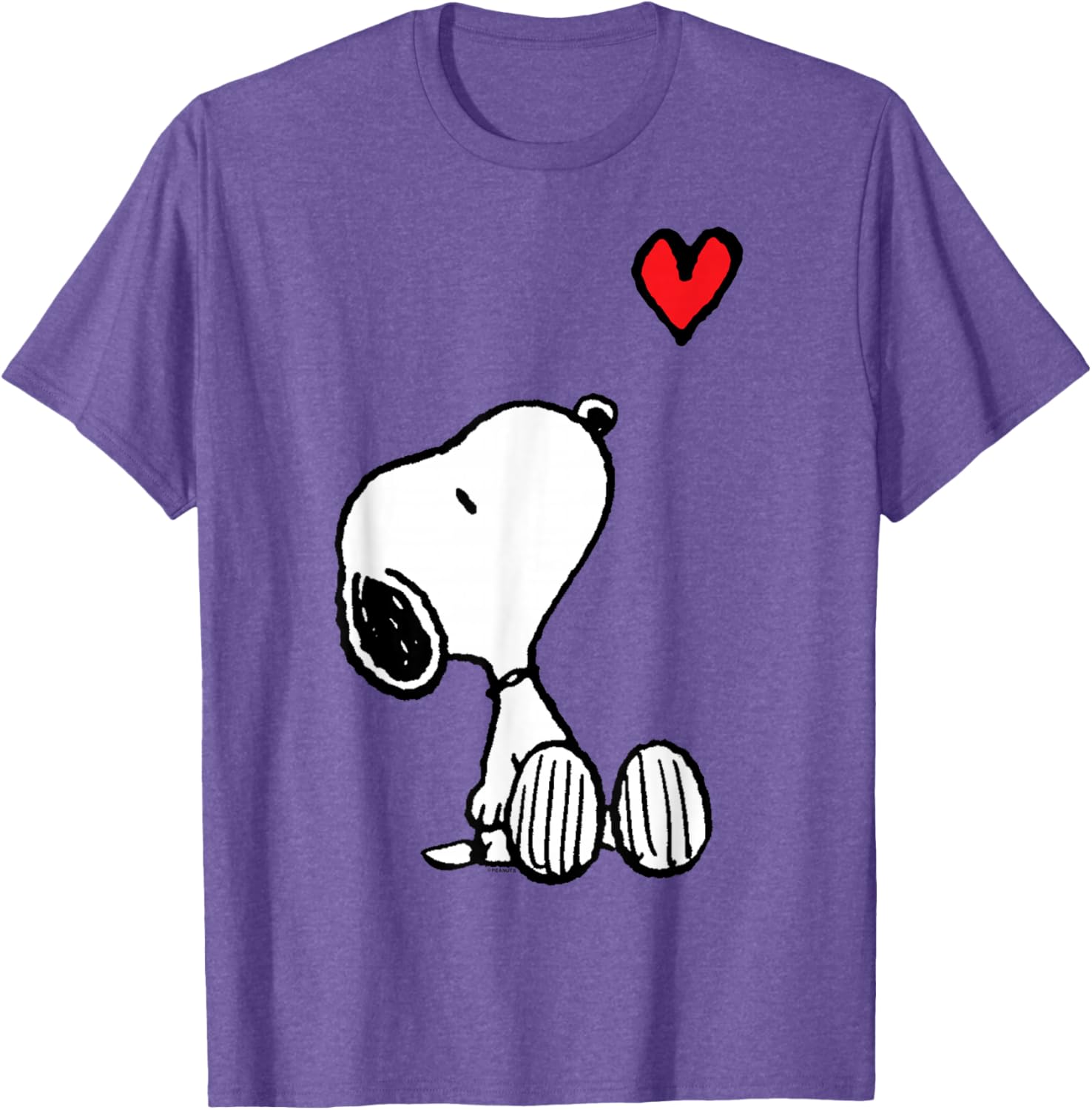 Peanuts Snoopy Heart Sitting T-Shirt for Fun and Stylish Outfits - 15