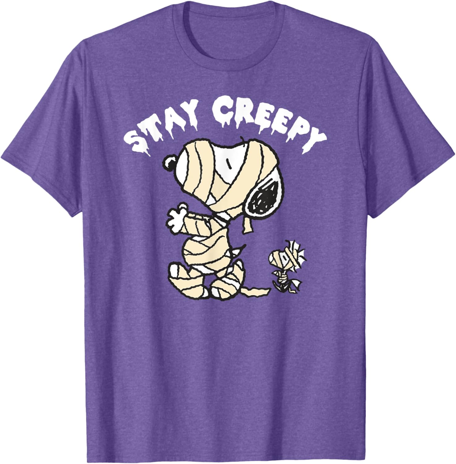 Peanuts Halloween Snoopy Stay Creepy T-Shirt for Fun Fall Fashion - 6