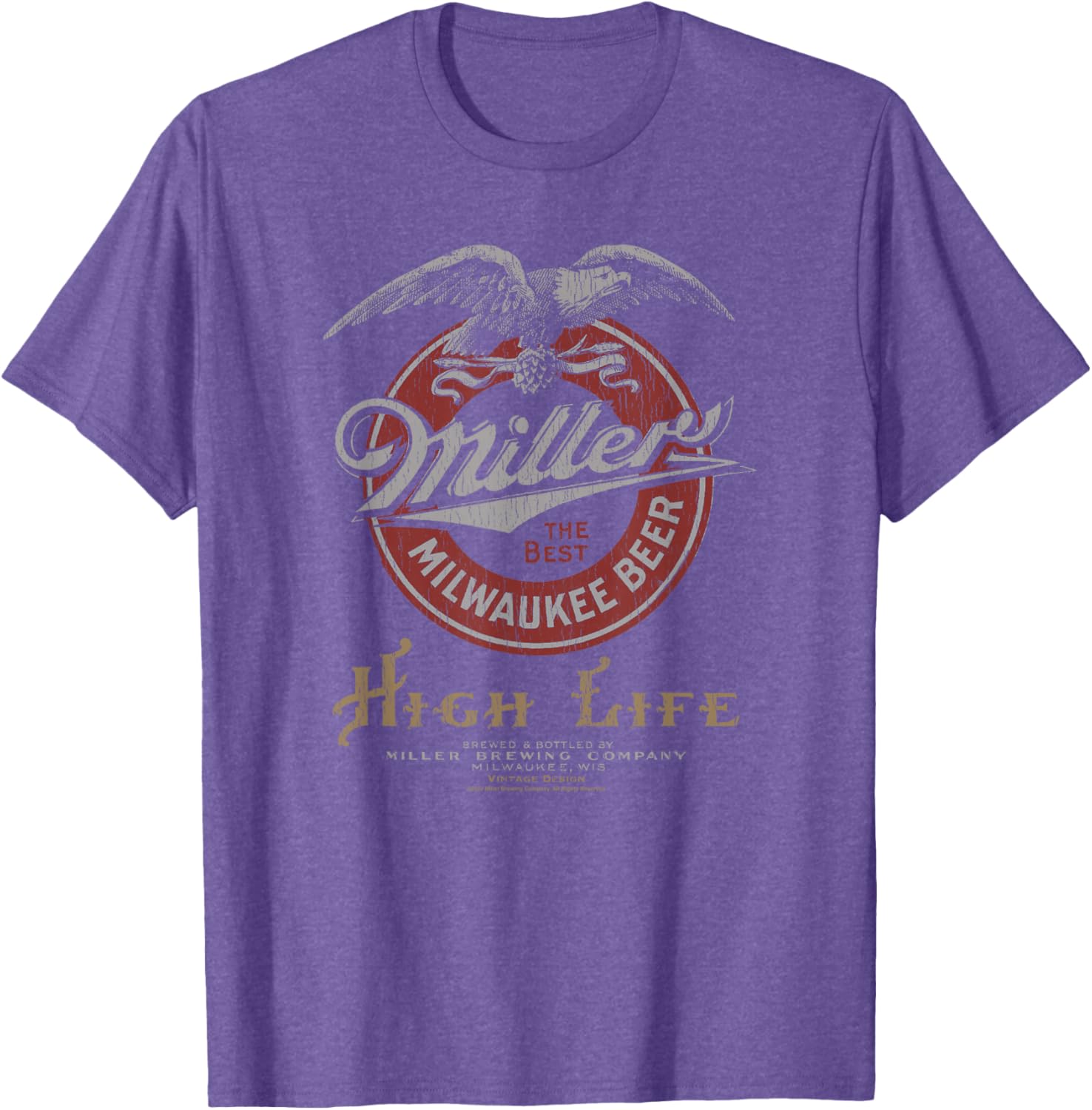 Coors Classic Miller High Life Vintage Beer Logo T-Shirt for Beer Lovers - 6